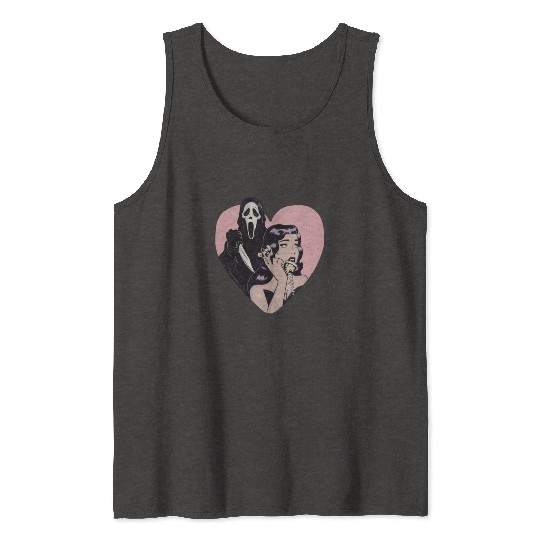 ghostface phone call love heart Tank Tops