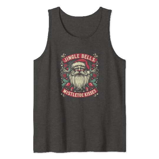 Jingle Bells Mistletoe Kisses Tank Tops