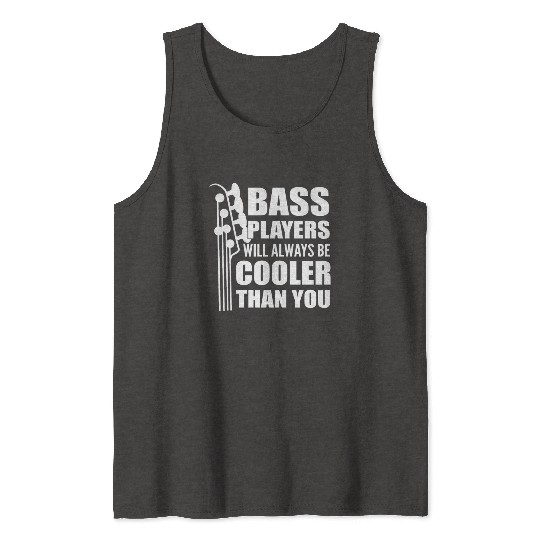 Funny Bass Guitar Player Instrumentalist Tank Tops