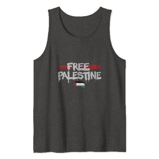 graffiti free palestine Tank Tops