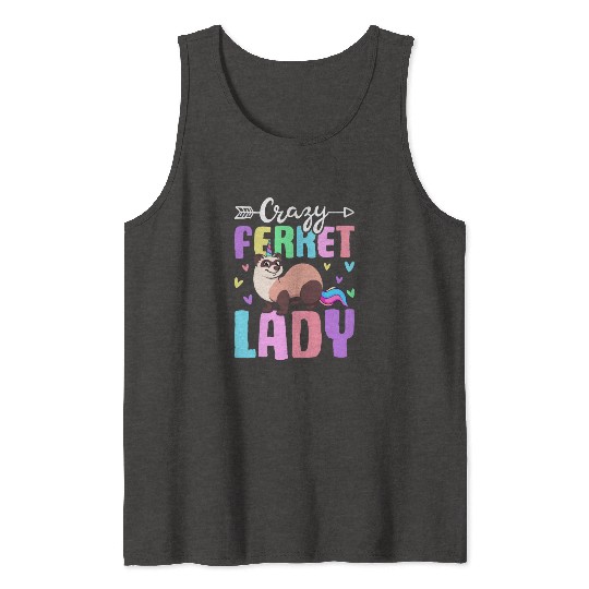 Female Ferret Lover Tank Tops