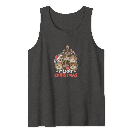 Guinea Pig Christmas Tree Merry Christmas Tank Tops