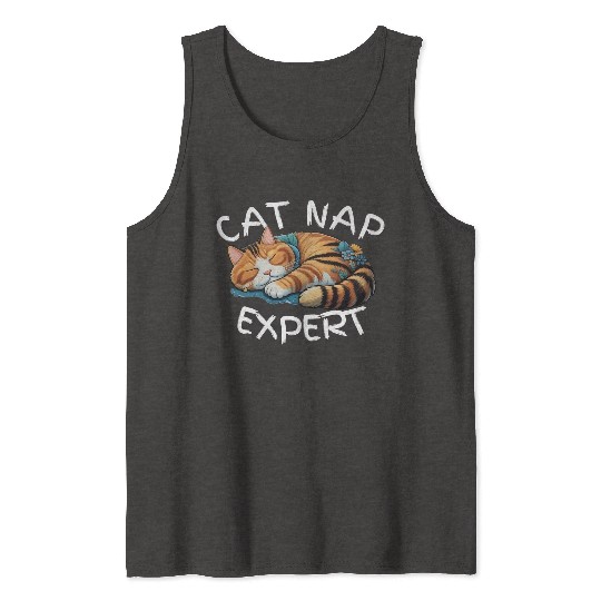 Cat Nap Expert Tank Tops