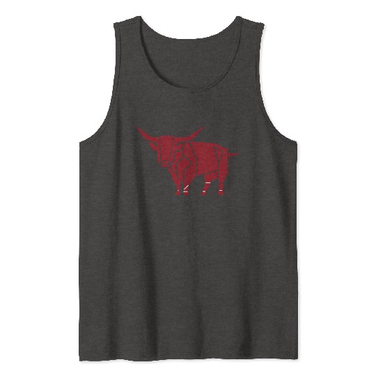 Courageous Bull Heart Tank Tops