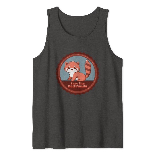 Save The Red Panda Tank Tops