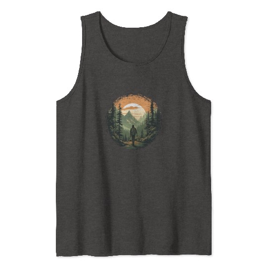 Forest nature trekking adventure Tank Tops