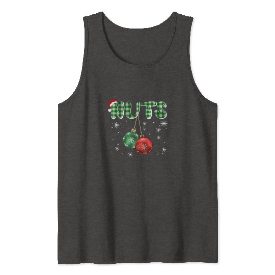 Chest Nuts Christmas Funny Couple Matching Tank Tops