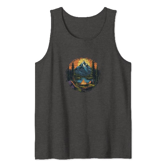 Forest nature trekking adventure Tank Tops