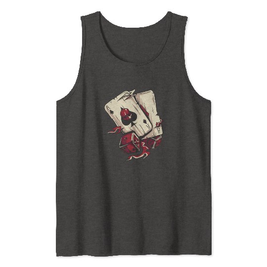 Playing Card Sunshine On Men’s Organic Tank Tops