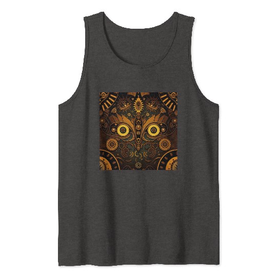 New Age 1920s Abstract Steampunk Design Tank Tops