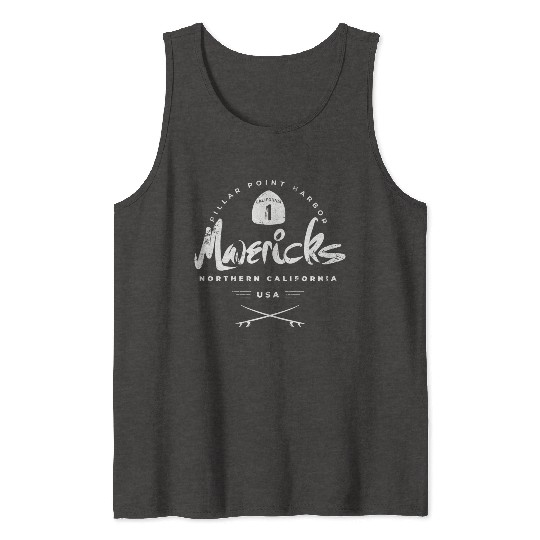 Mavericks Pillar Point California Tank Tops