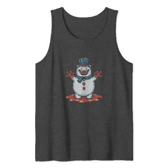 frosty snowman creepy Tank Tops