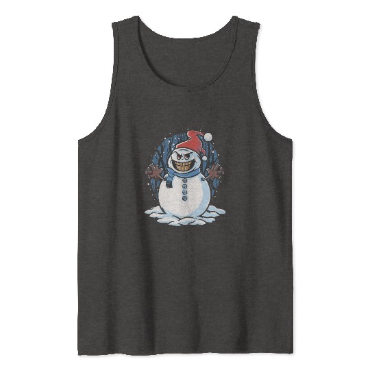 frosty snowman creepy Tank Tops