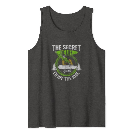 Snow Snowboarding Jump Tank Tops