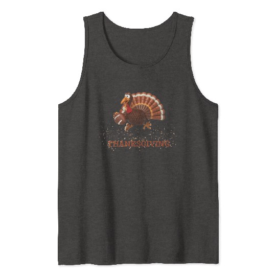 Football and turkey thanksgiving tees Tank Tops