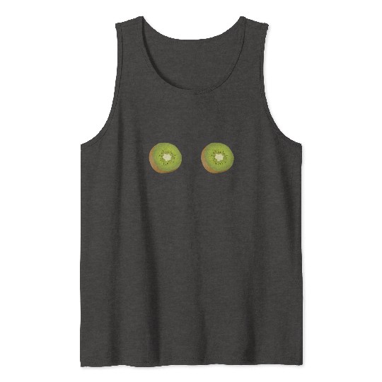 Kiwi Boobs Breasts Bra Funny Women Tank Tops