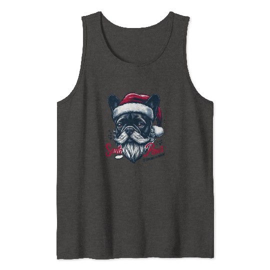 SANTA PAWS IS COMING TO TOWN Tank Tops