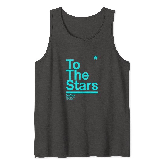 To The Stars Light Blue Tank Tops