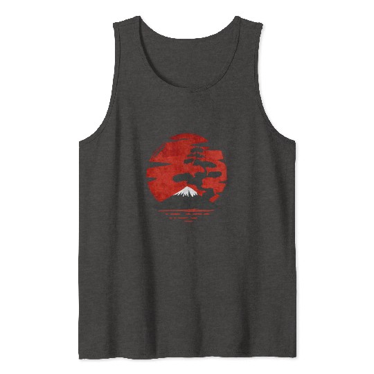 Japanese Bonsai Tree Japanese Bonsai Tank Tops