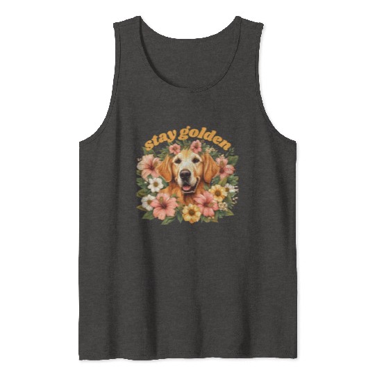 Dog Lovers Golden Retriever Tank Tops