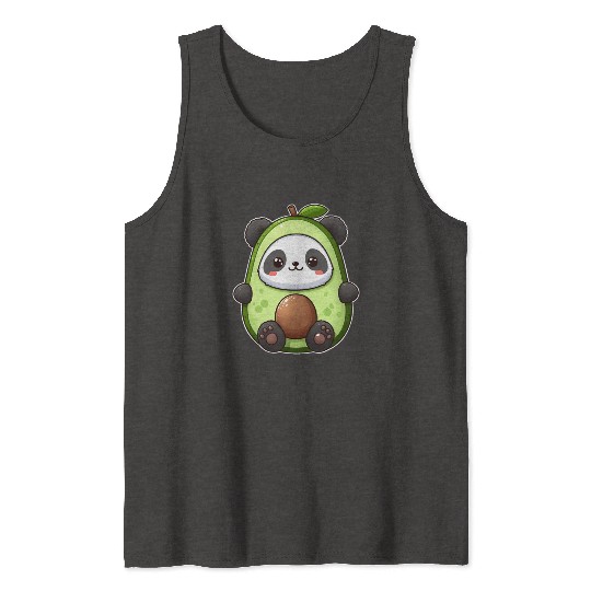Panda in avocado costume Tank Tops
