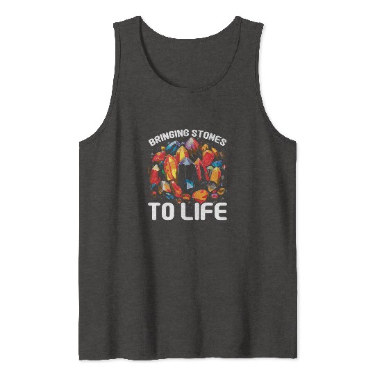 Lapidary Artist Gemstone Stone Collecting Stone Tank Tops