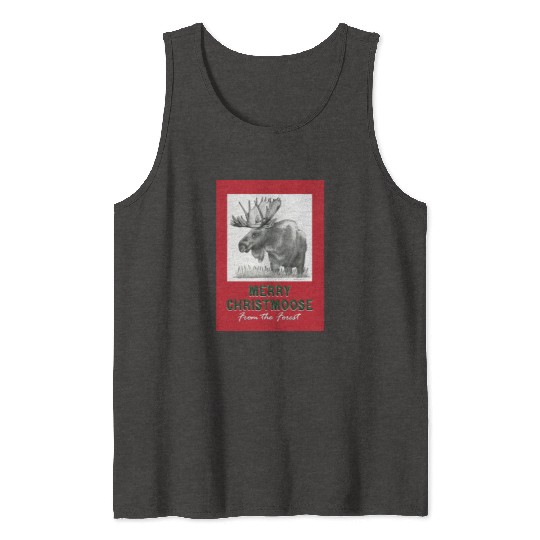 XMAS Card MOOSE Tank Tops