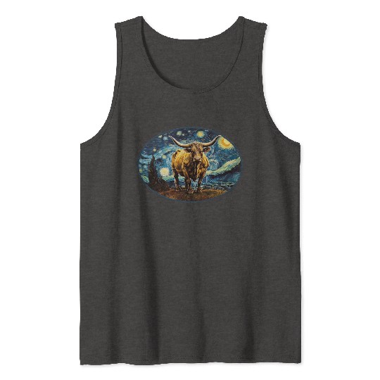 brave bull painting Tank Tops