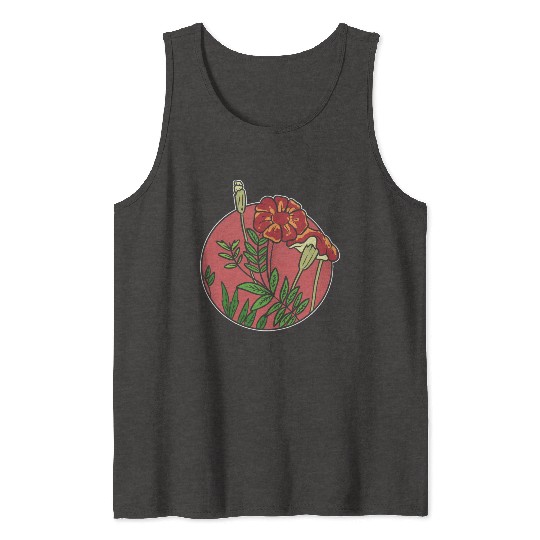 Mexican Marigold Nature Lover Gift Tank Tops