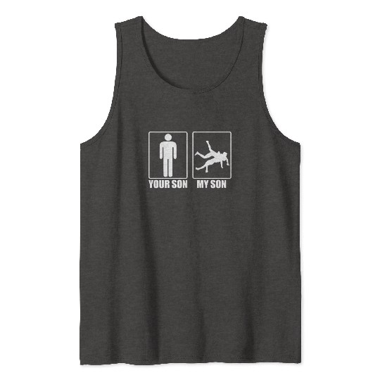 Your Son My Son Funny Wrestling Gift Wrestling Mom Tank Tops
