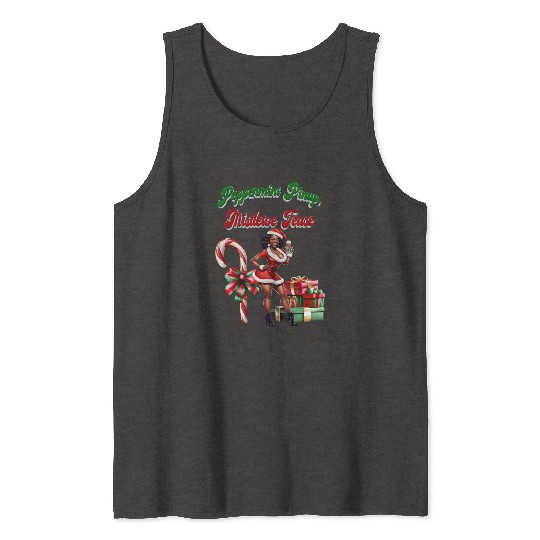 Peppermint Pinup, Mistletoe Tease Tank Tops