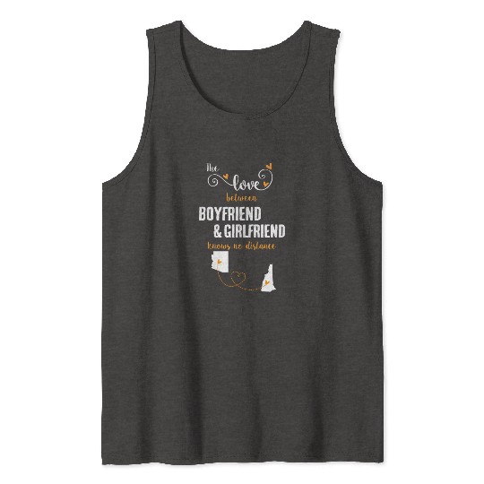 Love Between BF And GF Arizonna To New Hampshire Tank Tops