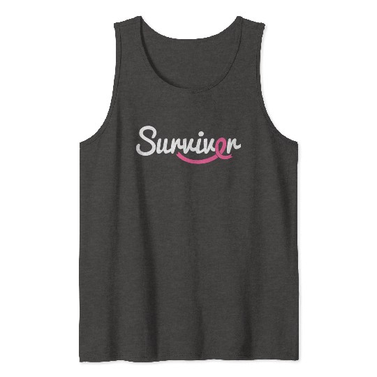 Breast Cancer Survivor K Ribbon Breast Cancer Awar Tank Tops