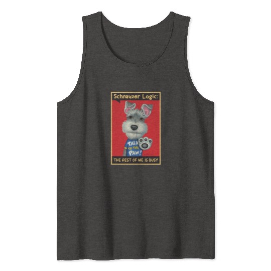 Schnauzer Logic Tank Tops