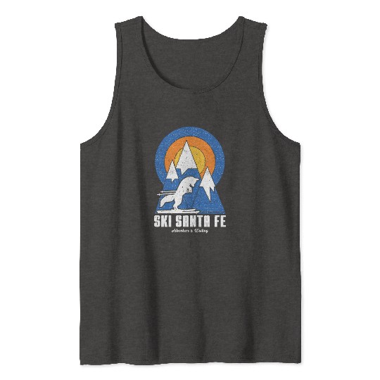 Retro Ski Santa Fe White Fox Tank Tops