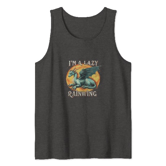 Chill Vibes Only: Lazy RainWing's Wings of Fire Tank Tops