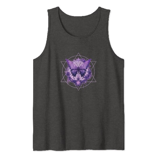 Enchanted Butterfly Witchcraft Fairycore Ethereal Tank Tops