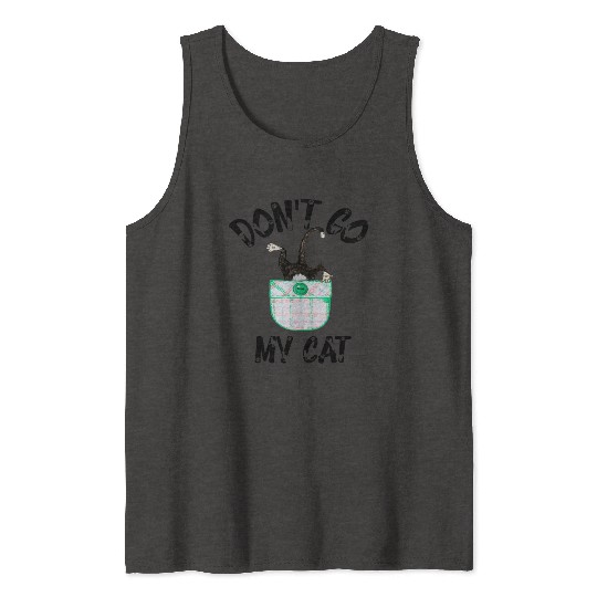 Cat in Pocket Tank Tops for Kids, Boys, Girls, Women,