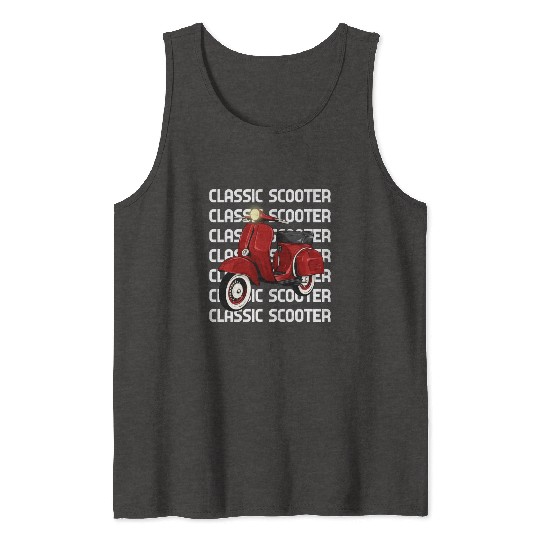 Vespa Classic Scooter Tank Tops