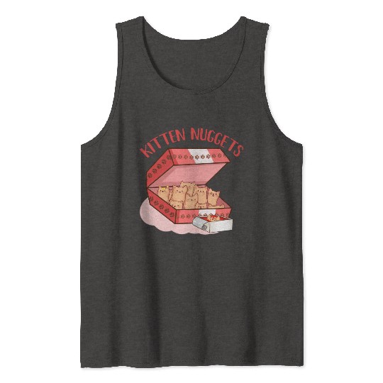 Funny Kittens as Chicken Nuggets, Cat Lover Tank Tops