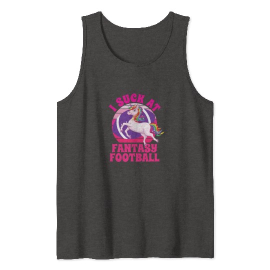 I Suck At Fantasy Football Tank Tops
