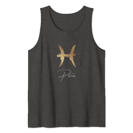 Pisces zodiac sign Tank Tops