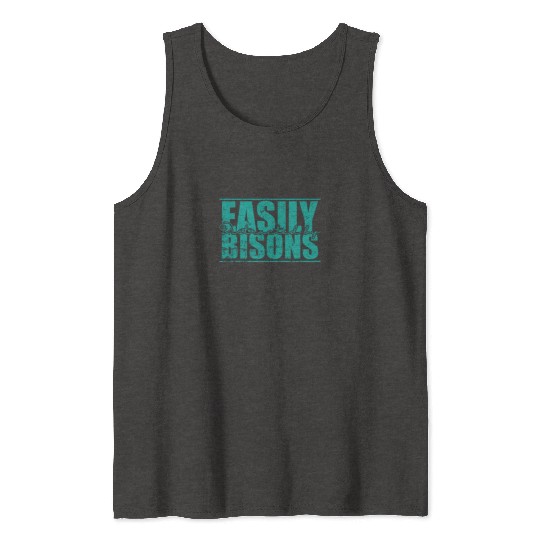 Easily Distracted by Bisons Animal Tank Tops
