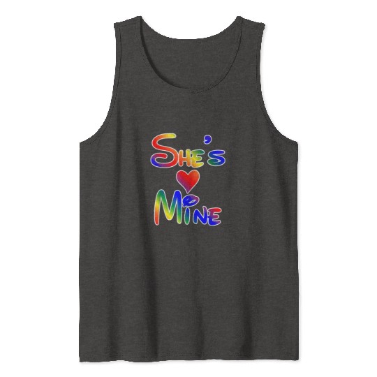 LGBT Pride I'm Her She's Mine Lesbian Couple Love Tank Tops