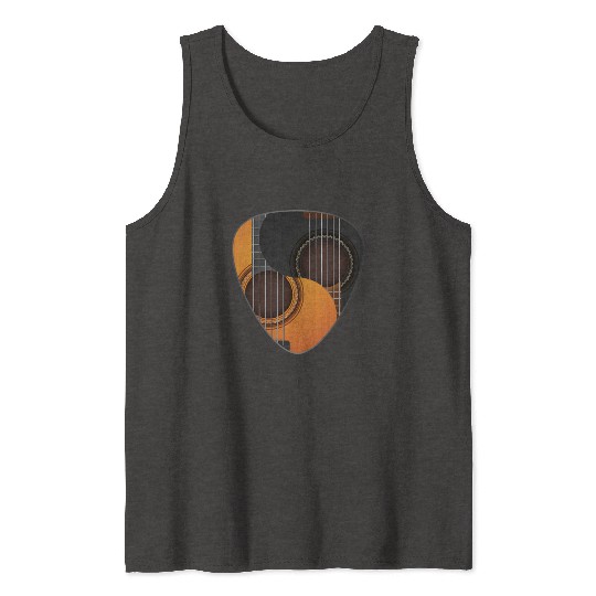 Guitar Pick Yin Yang Guitarist Tank Tops