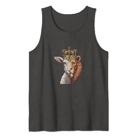 Lion, Lamb, King Tank Tops