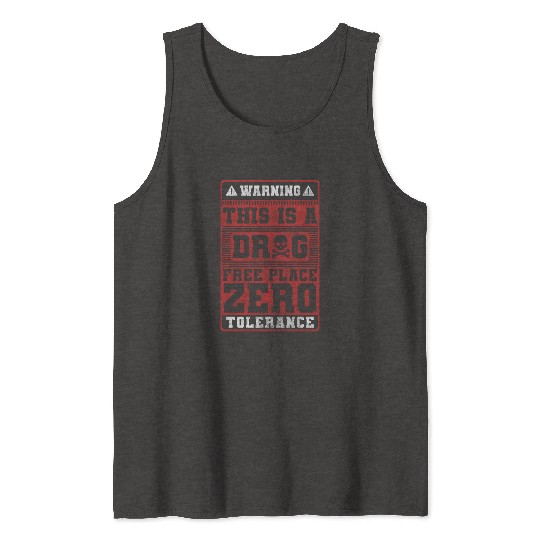 Drug-Free Addicted Marijuana Tank Tops