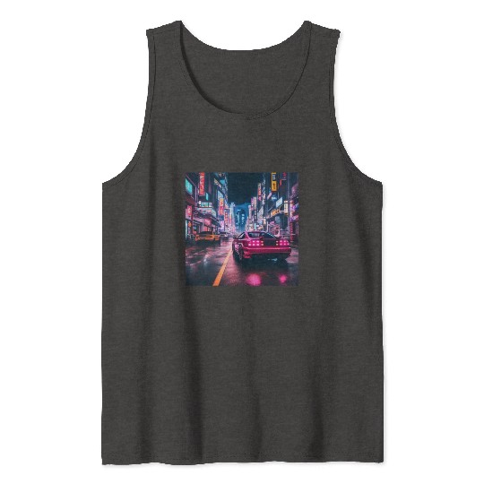Vaporwave Tokyo Tank Tops