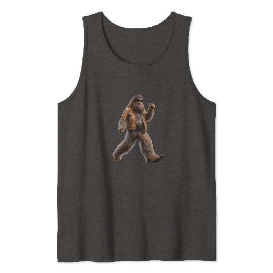 Bigfoot Sasquatch Rock Tank Tops