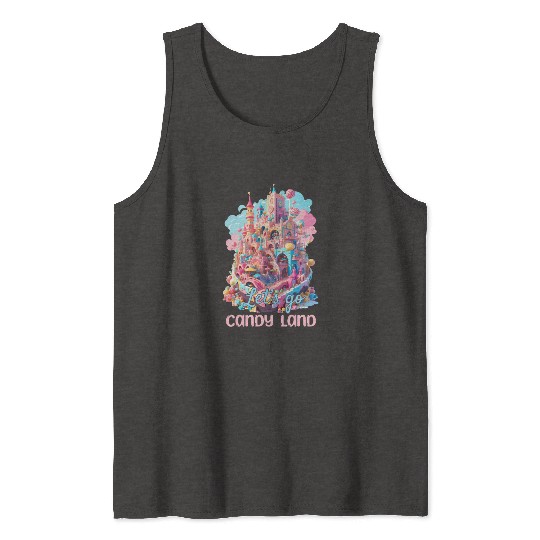 Let's Go Candy Land Graphic Tank Tops